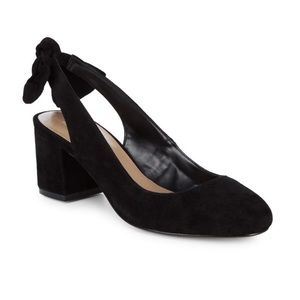 Sake Fifth Avenue Bow Block Suede Heel